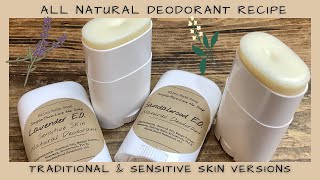 All Natural Deodorant that Works  Sensitive Skin Recipe  Ellen Ruth Soap [upl. by Koetke]