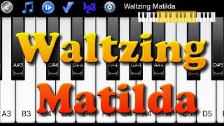 Waltzing Matilda  How to Play Piano Melody [upl. by Atnuahsal144]