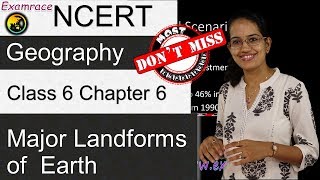 NCERT Class 6 Geography Chapter 6 Major Landforms of the Earth Dr Manishika  English  CBSE [upl. by Persons434]