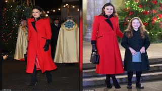 Sophie Winkleman looked stunning as she attended Kate Middletons carol concert [upl. by Olihs]