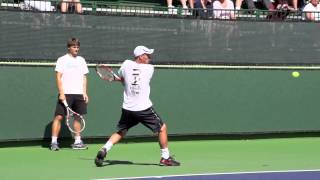 Lleyton Hewitt Forehand and Backhand In Super Slow Motion  Indian Wells 2013  BNP Paribas Open [upl. by Adnael454]