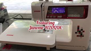 Showcasing Janome 4120QDC [upl. by Evilo]