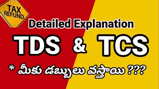 Difference Between TDS and TCS  Taxes  How to File Taxes I TR Filing [upl. by Auqeenahs]