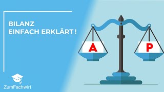 Bilanz einfach erklärt Umlaufvermögen Anlagevermögen [upl. by Sairu440]