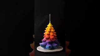 Amazing Christmas tree cake made with silicone mould by pastry chef dinarakasko Tap to order 😊 [upl. by Joellyn790]