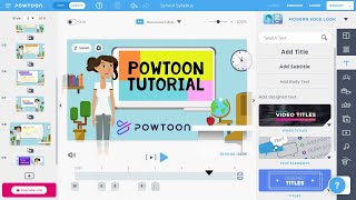 Powtoon Tutorial  How to Edit Template in Powtoon  Create Animation Video Online Free [upl. by Aitnecserc]