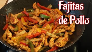 FAJITAS DE POLLO muy fáciles de preparar [upl. by Boot]