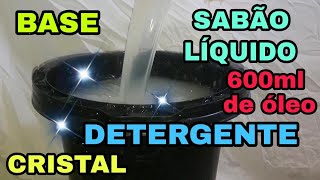 BASE TRANSPARENTE GLICERINADA PRA SABÃO LÍQUIDO E DETERGENTE CASEIRO [upl. by Greabe]