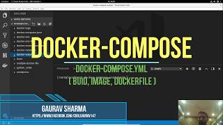 9 Docker Compose in Hindi  use build image dockerfile in DockerComposeyml [upl. by Arakahs]