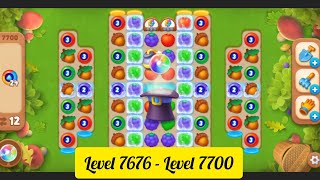 Gardenscapes  Level 7676  Level 7700   All Puzzles  Gameplay PART  358 [upl. by Eadahs]