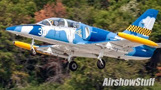 L39 Albatros Low Flybys  No Music  Northern Illinois Airshow 2021 [upl. by Currey]