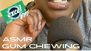 ASMR GUM CHEWING  READING AND CHEWING FOR 3 MINUTES [upl. by Egreog866]