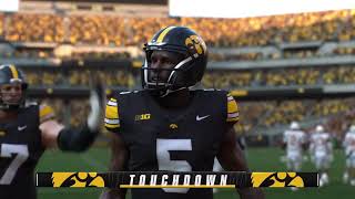 EA Sports College Football 25 3 Texas Longhorns vs Iowa Hawkeyes [upl. by Latrell]