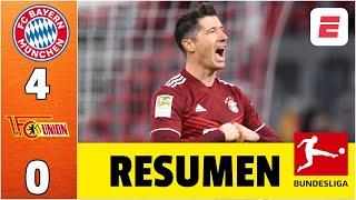 BAYERN MUNICH golea y APLASTA 40 al Union Berlin con doblete de Robert Lewanddowski  Bundesliga [upl. by Syah]