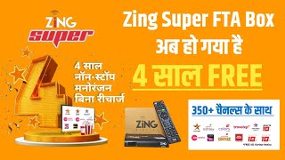 Zing Super FTA Box HD with 4 Years Free Pack of 350 Channels 🔥 Dish TV  Zing 2 in 1 box [upl. by Nolyak]