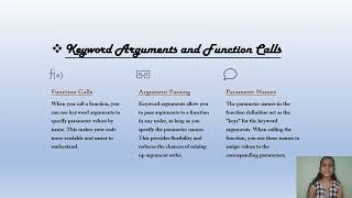 KEYWORD ARGUMENTS IN PYTHON SVCE BENGALURU dolikeshareandsubscribe [upl. by Acysej679]