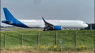 Plane ✈️ Spotting departures 🛫 at UK 🇬🇧 international 🤖Airport BHX😳😳😳 [upl. by Alberik]