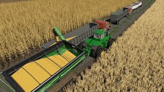 Lone Oak EP58  CornHarvest  FS19 Timelapse Farming Simulator 19 Timelapse [upl. by Ybor]