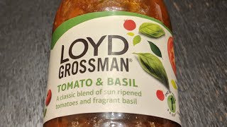 Loyd Grossman Tomato and Basil Pasta Sauce Tasted Rated and Review [upl. by Ecylla189]