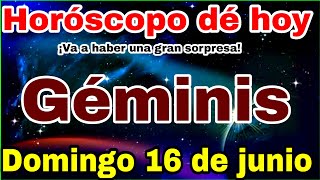 horoscopo de hoy Géminis  Horóscopo Diario  Géminis  16 de junio de 2024 [upl. by Fox]