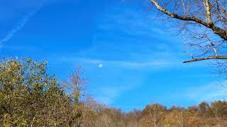 Waning Gibbous Moon Setting Time Lapse  Nov 5 2020 [upl. by Rexana]