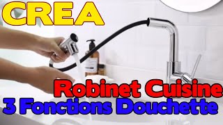 CREA Robinet Cuisine avec 3 Fonctions  Robinet pour Cuisine ou Salle de Bain [upl. by Terrell]