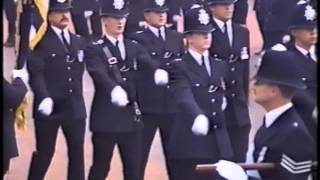 Passing out parade Metropolitan Police College Hendon 1987 collection of Colours [upl. by Aisatsana]