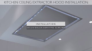 How to install a slimline Ceiling Cooker Hood  Luxair Cooker Hoods [upl. by Lemraj]