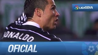 Autopase de tacón de Cristiano Ronaldo y chut cruzado al palo [upl. by Narah423]