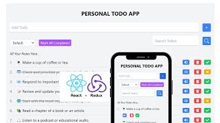 React Redux Todo App Tutorial for Beginners  Learn React Redux 2024 [upl. by Esinev949]