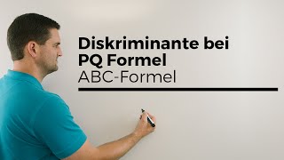 Diskriminante bei PQFormel ABCFormel Mitternachtsformel  Mathe by Daniel Jung [upl. by Ecreip]