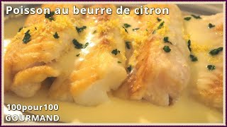 Poisson poêlé sauce beurre de citron [upl. by Eednus]