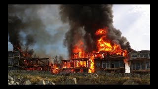 INCREDIBLE FIRE 5 HOUSES BURNED  FULL VERSION [upl. by Ahsocin]