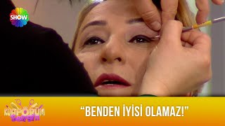 Emel en iyi eyelinerı çektiğini iddia ediyor  Kuaförüm Sensin [upl. by Sadler]