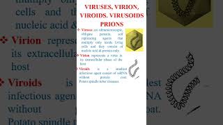 Viruses virion viroids virusoids prions terms related to viruses in 60 seconds [upl. by Nylesoy]