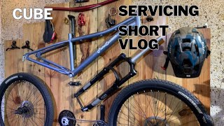 CUBE  MTB Cycle Servising Time  Short Vlog Video  SS Rider [upl. by Jackelyn]