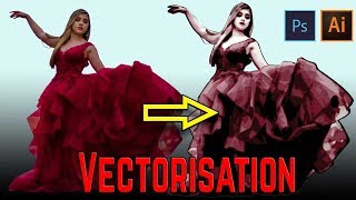 Tutorial Illustrator Vectorisation dune photo [upl. by Neibaf]