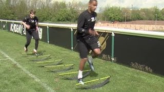 How to improve your speed stamina and strength  Soccer training drill  Nike Academy [upl. by Kloster]