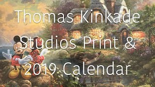 4K miniVlog Thomas Kinkade Studios Print amp 2019 Calendar [upl. by Enyamart]