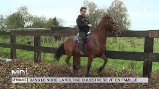 ANIMAUX  Dans le Nord la voltige équestre se vit en famille [upl. by Trask]