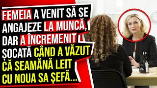 Femeia a Venit să se Angajeze la Muncă Dar a Încremenit Șocată când a Văzut că Seamănă LEIT cu Șefa [upl. by Urson]