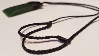 How to Tie an Adjustable Sliding Knot for a Cord Necklace [upl. by Allesig]