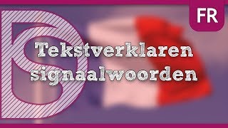 Eindexamen Frans  Tekstverklaren signaalwoorden [upl. by Soloma]