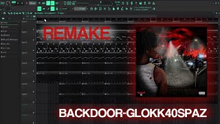 how quotBackdoorquot by Glokk40spaz was made  FL STUDIO REMAKE [upl. by Elletnuahc]