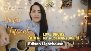 Love grows  Where my Rosemary goes Edison Lighthouse Guitar tutorial No capo [upl. by Alice]