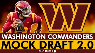 Commanders 2024 Mock Draft 20 Washington TRADES UP For Caleb Williams At 1 Overall [upl. by Balfore]