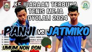 PANJI BTTC vs JATMIKO RF 🏓🏓 8 Besar Umum Non PON Boyolali Cup 2024 [upl. by Alistair9]