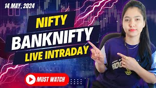 Live trading Banknifty nifty Options  14 May  Nifty Prediction live  Wealth Secure [upl. by Acilejna]