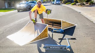 How to Make a 100 DIY Skatepark Ramp for Beginners in 2 Hours [upl. by Ynoble]