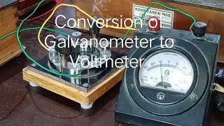 Conversion of Galvanometer to Voltmeter [upl. by Nnaael]